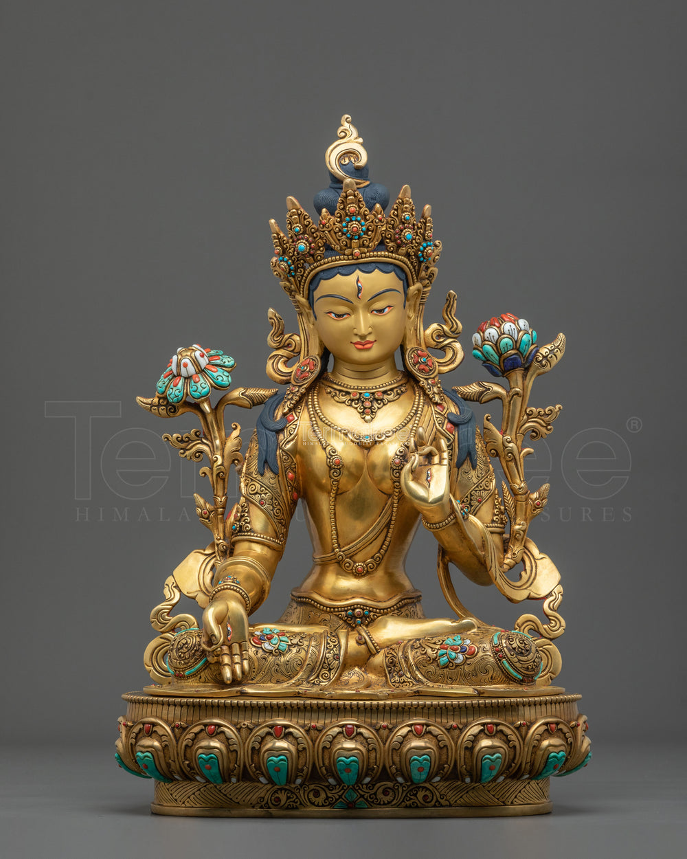 White Tara Tibetan Figurine